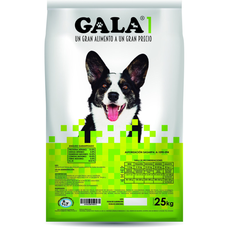 Gala 1 de 25 kg.