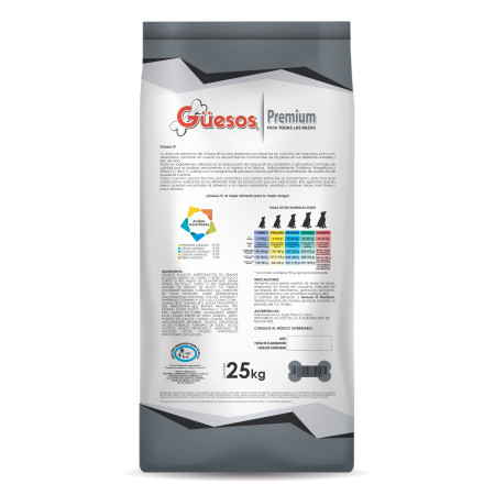 Güesos Premium de 25 kg.