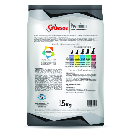 Güesos Premium de 5 kg.