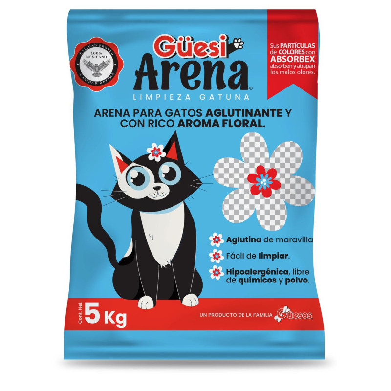 Güesi Arena Floral 5 bultos de 5 kg.
