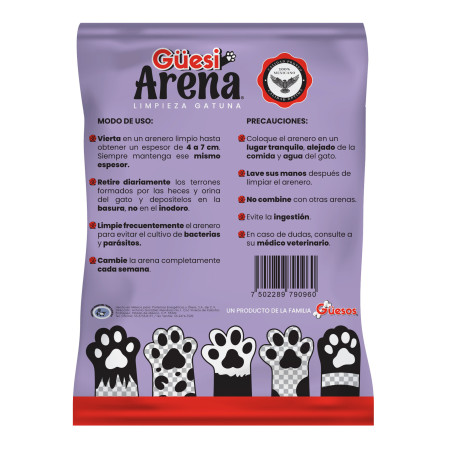 Güesi Arena Lavanda 5 bultos de 5 kg.